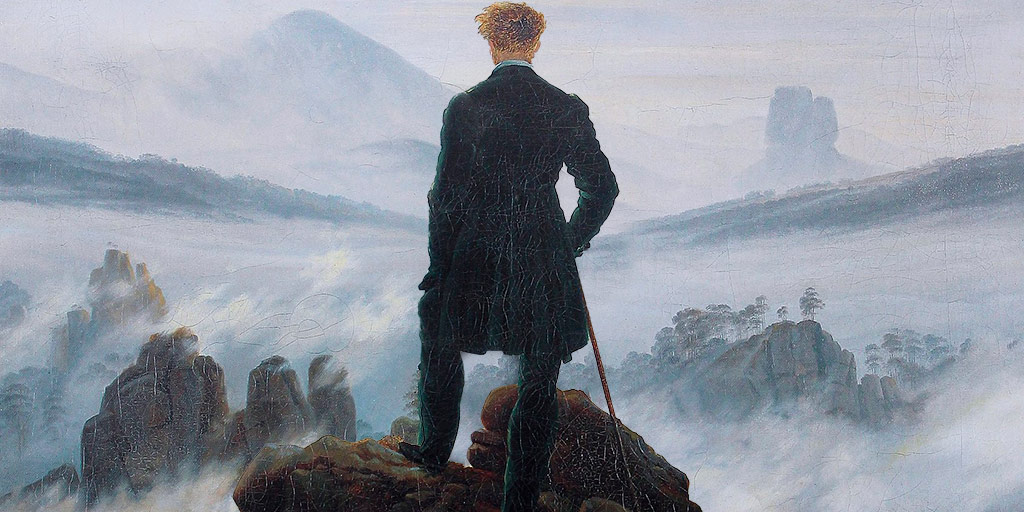 Malerweg Caspar David Friedrich Wanderer üeber dem Nebelmeer