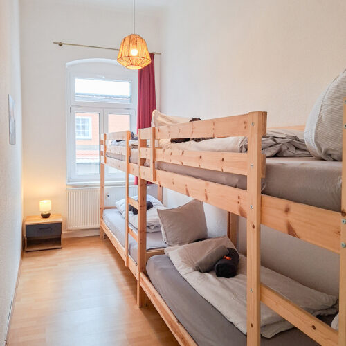 Schlafzimmer mit 2 Etagenbetten - Wohnung 3