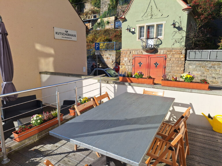 Eigene Terrasse am Wohnzimmer - Wohnung 2