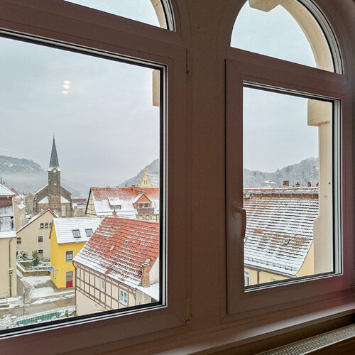 Blick aus dem Wohnzimmer - Wohnung 6