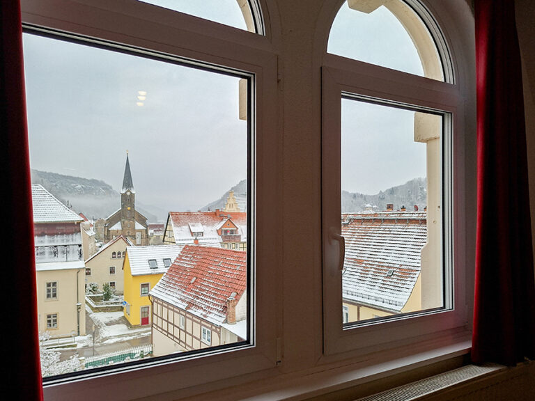 Blick aus dem Wohnzimmer - Wohnung 6